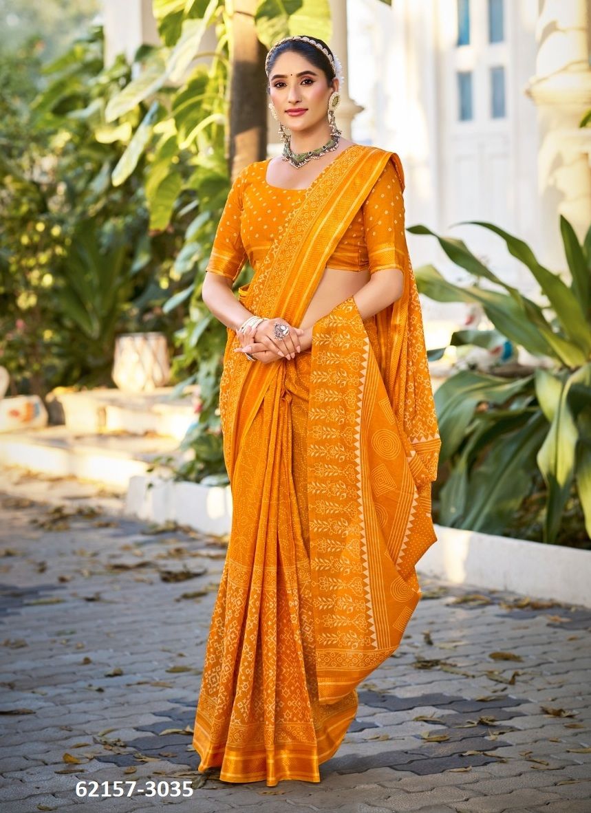 PURE MAL MAL COTTON CHATAI BORDER - Catalog # 62157 (Set of 24 Sarees) by Desi Muse PURE MAL MAL COTTON CHATAI BORDER - Catalog # 62157 (Set of 24 Sarees) by Desi Muse