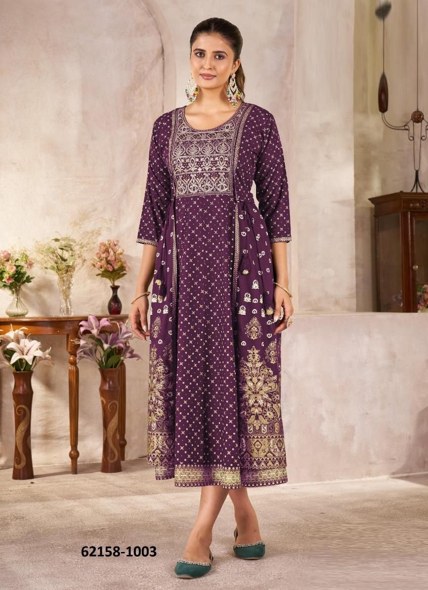 MUNCH - Catalog # 62158 (Set of 4 Readymade Women's Kurtis / Tops) MADE IN INDIA BY Blue Hills MUNCH - Catalog # 62158 (Set of 4 Readymade Women's Kurtis / Tops) MADE IN INDIA BY Blue Hills