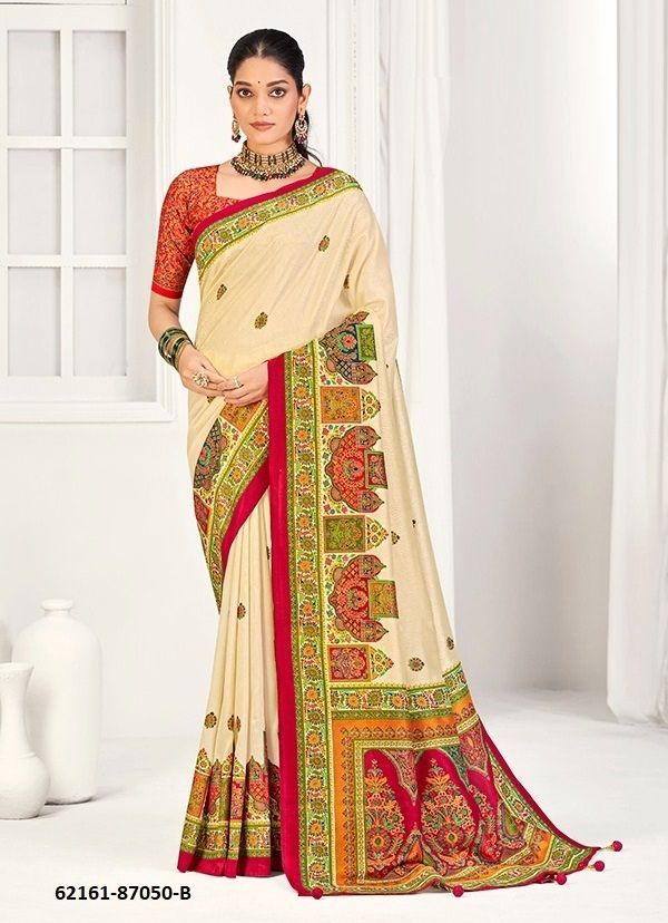 AROMA SILK HITS - Catalog # 62161 (Set of 18 Sarees) MADE IN INDIA BY Vipul Fashions