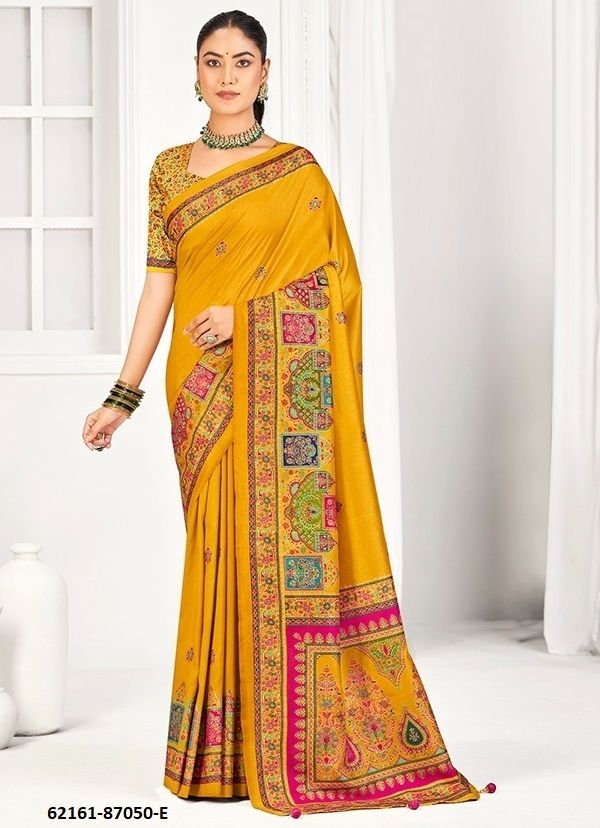 AROMA SILK HITS - Catalog # 62161 (Set of 18 Sarees) MADE IN INDIA BY Vipul Fashions