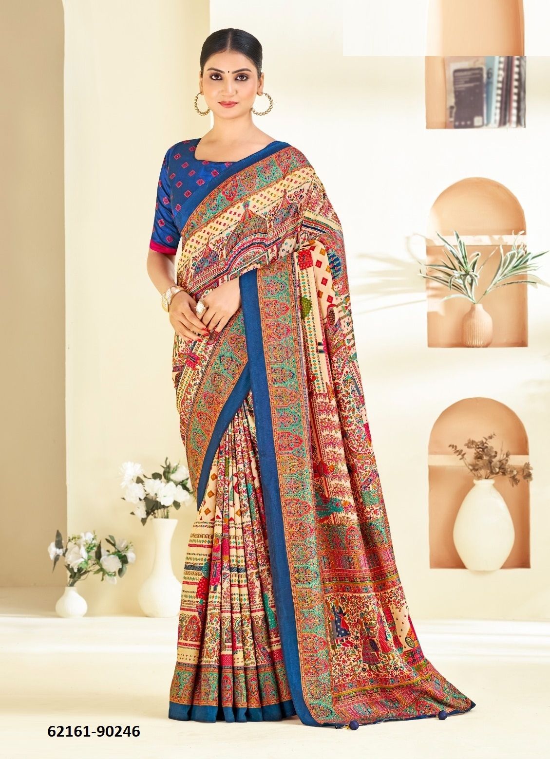 AROMA SILK HITS - Catalog # 62161 (Set of 18 Sarees) MADE IN INDIA BY Vipul Fashions
