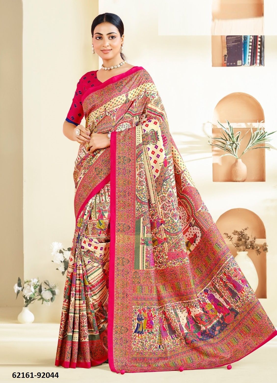 AROMA SILK HITS - Catalog # 62161 (Set of 18 Sarees) MADE IN INDIA BY Vipul Fashions