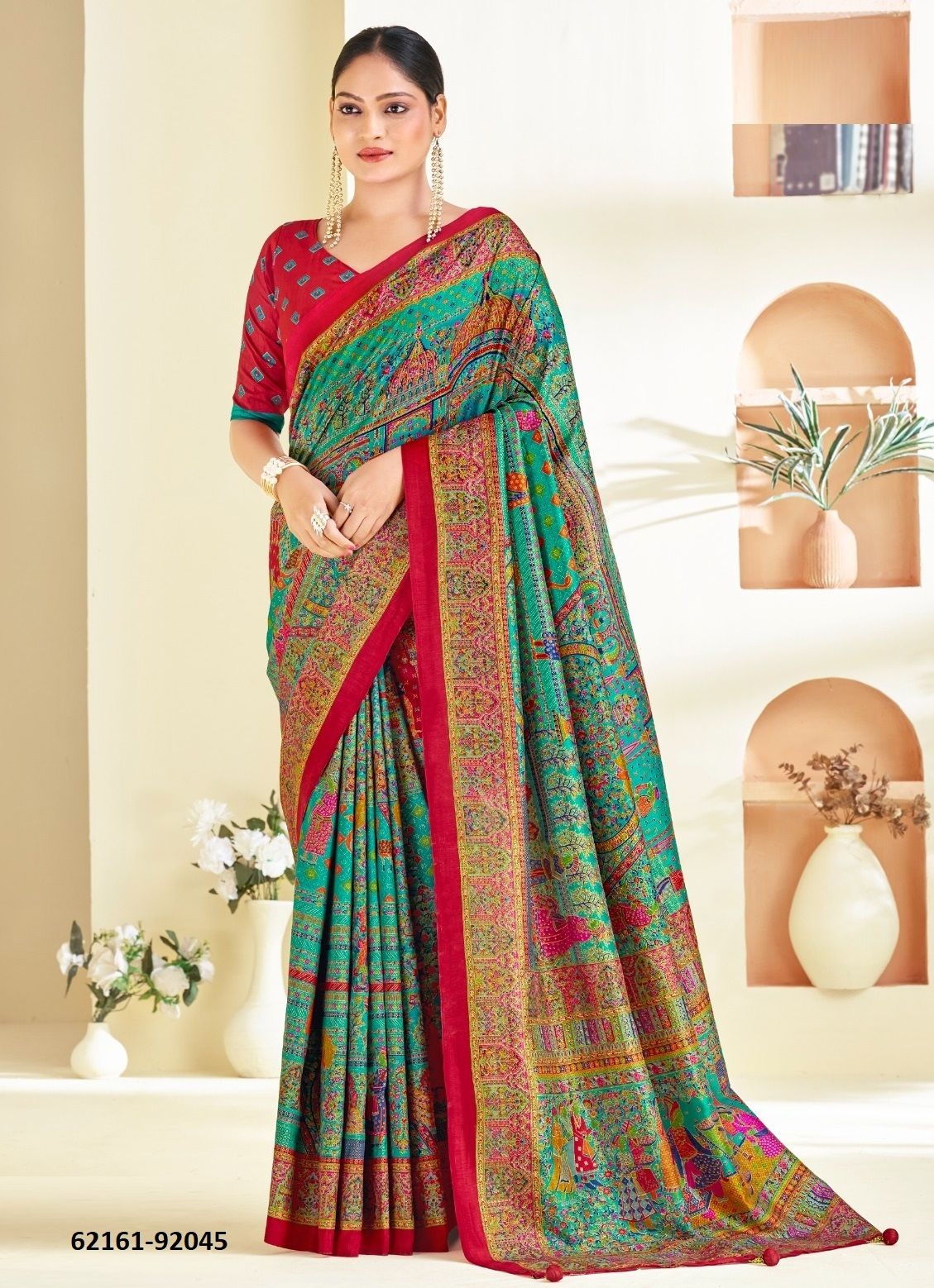 AROMA SILK HITS - Catalog # 62161 (Set of 18 Sarees) MADE IN INDIA BY Vipul Fashions