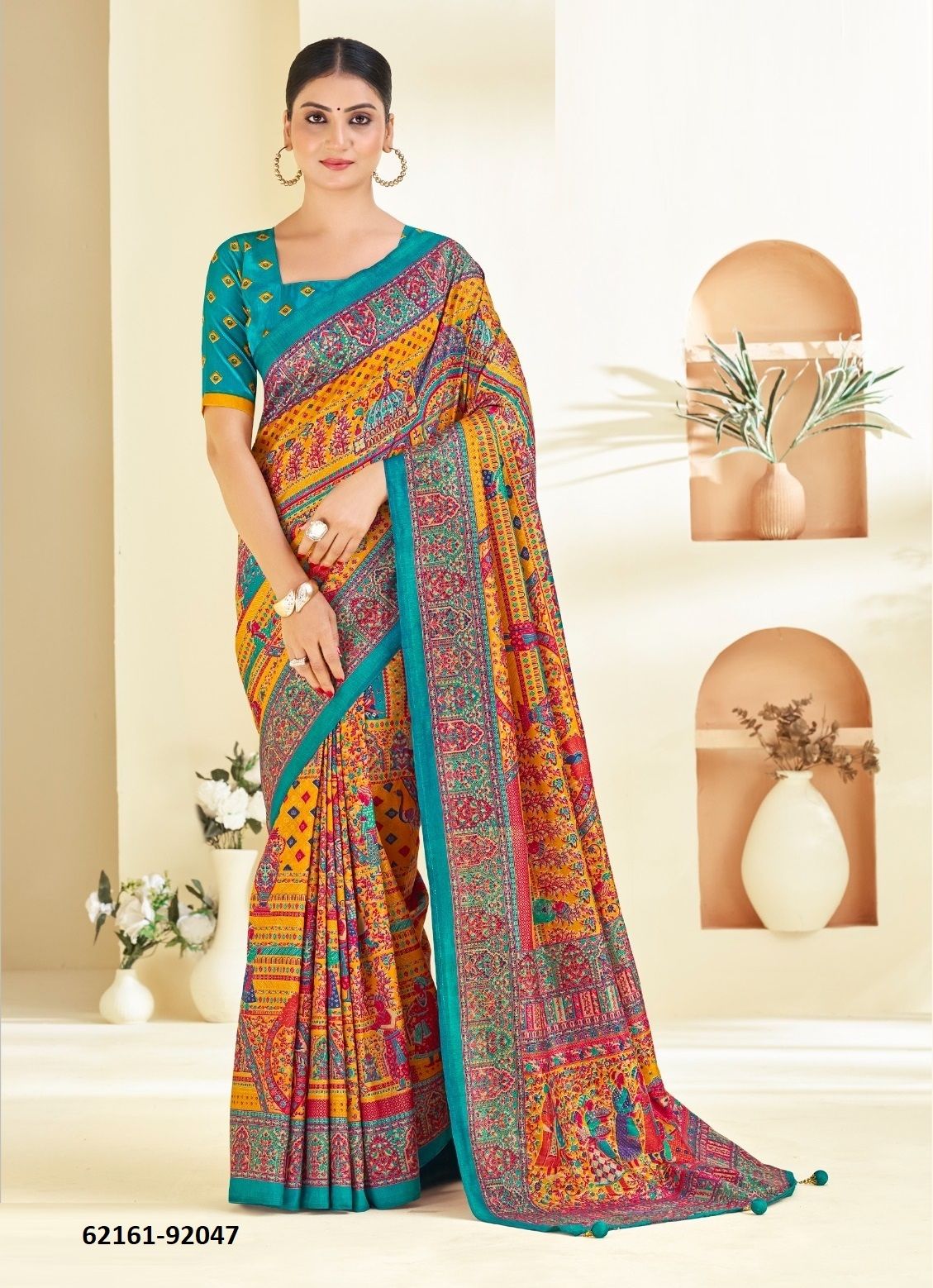 AROMA SILK HITS - Catalog # 62161 (Set of 18 Sarees) MADE IN INDIA BY Vipul Fashions