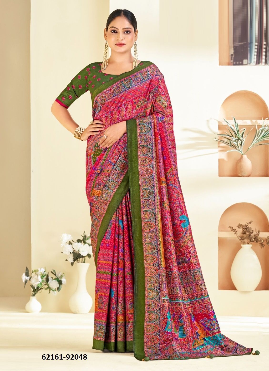 AROMA SILK HITS - Catalog # 62161 (Set of 18 Sarees) MADE IN INDIA BY Vipul Fashions