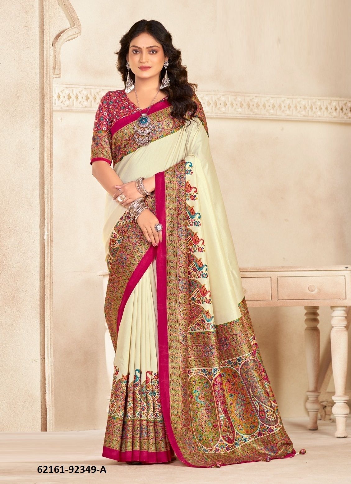 AROMA SILK HITS - Catalog # 62161 (Set of 18 Sarees) MADE IN INDIA BY Vipul Fashions