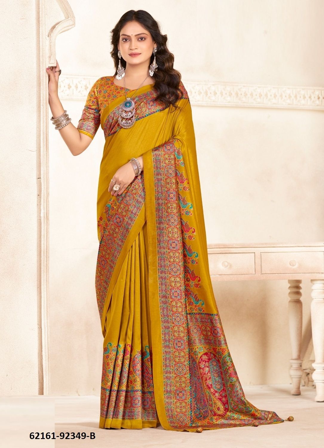 AROMA SILK HITS - Catalog # 62161 (Set of 18 Sarees) MADE IN INDIA BY Vipul Fashions