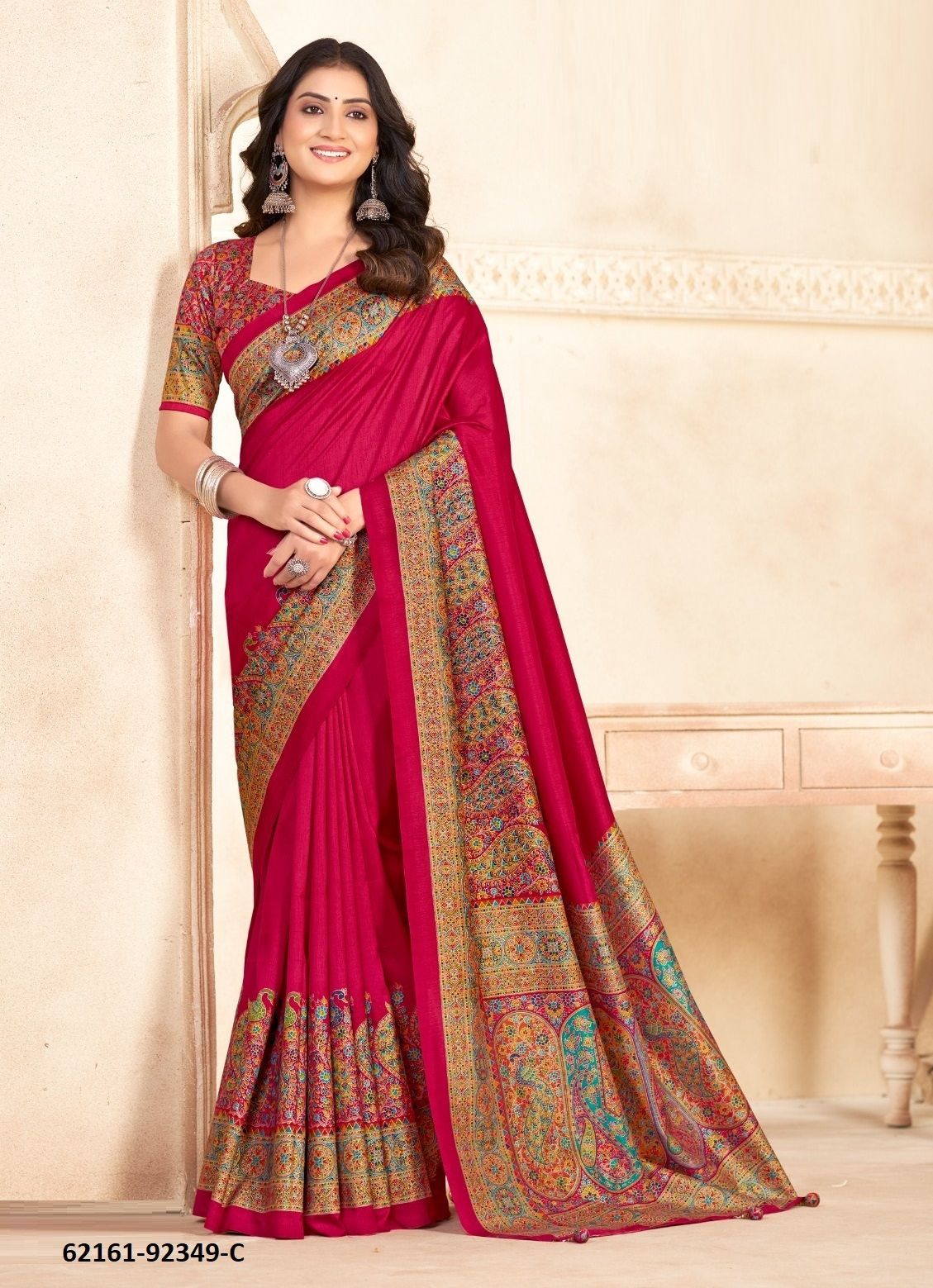 AROMA SILK HITS - Catalog # 62161 (Set of 18 Sarees) MADE IN INDIA BY Vipul Fashions
