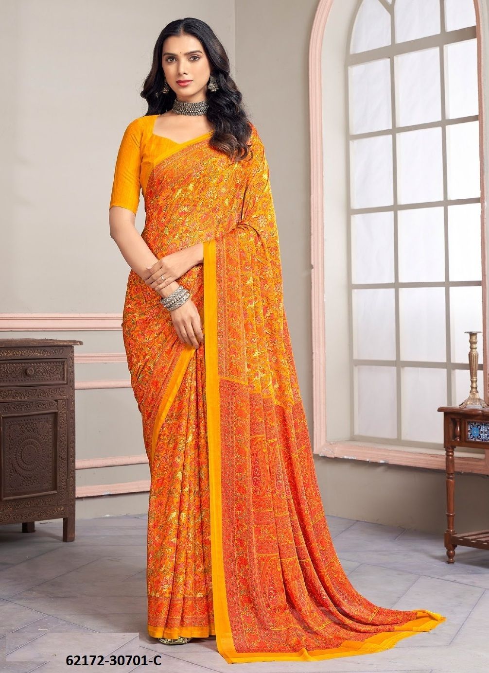 STAR CHIFFON 219 - Catalog # 62172 (Set of 12 Sarees) by Ruchi Sarees STAR CHIFFON 219 - Catalog # 62172 (Set of 12 Sarees) by Ruchi Sarees
