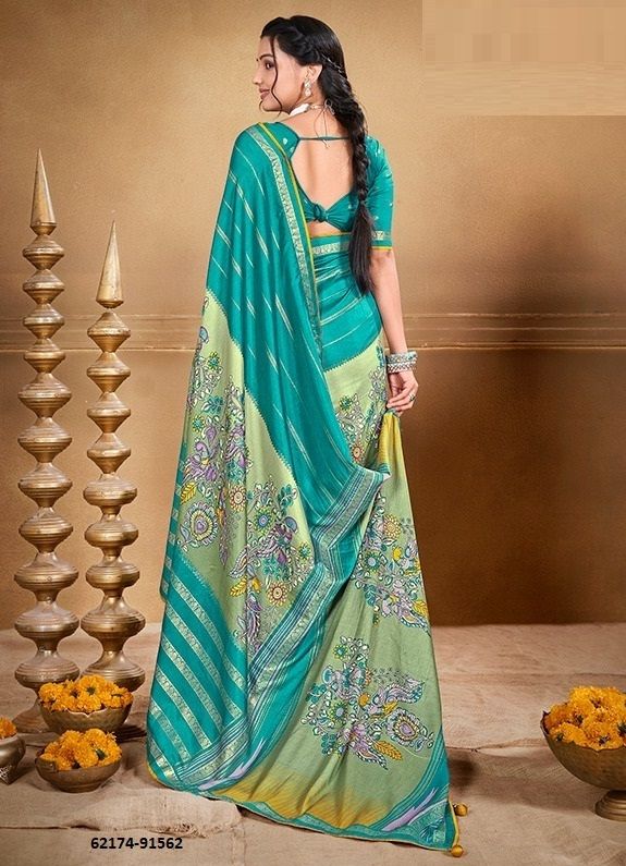 AROMA SILK 91557-91562 - Catalog # 62174 (Set of 6 Sarees) by Vipul Fashions