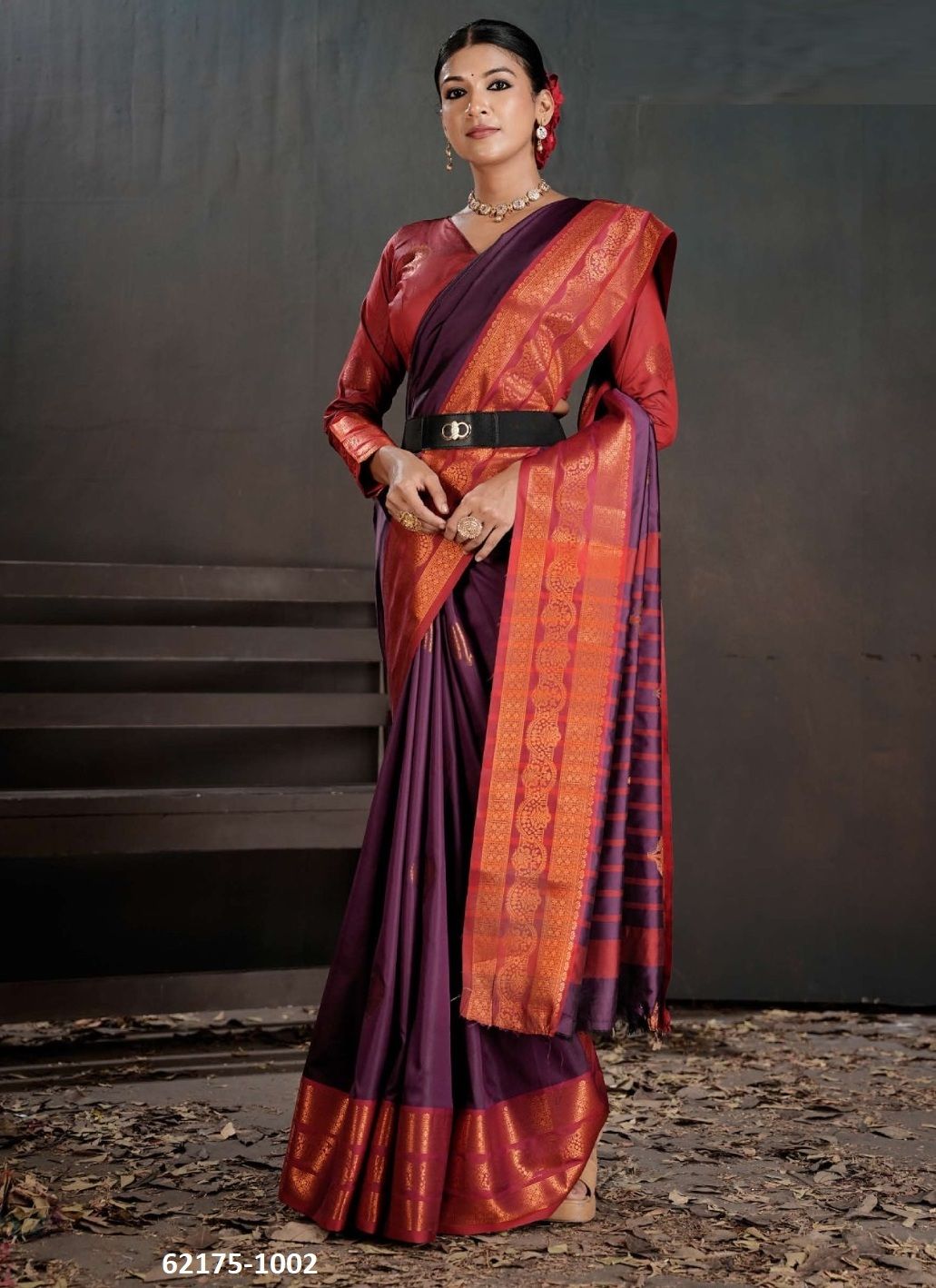 NARAYANI 1 - Catalog # 62175 (Set of 6 Sarees) by 3-Of Sarees
