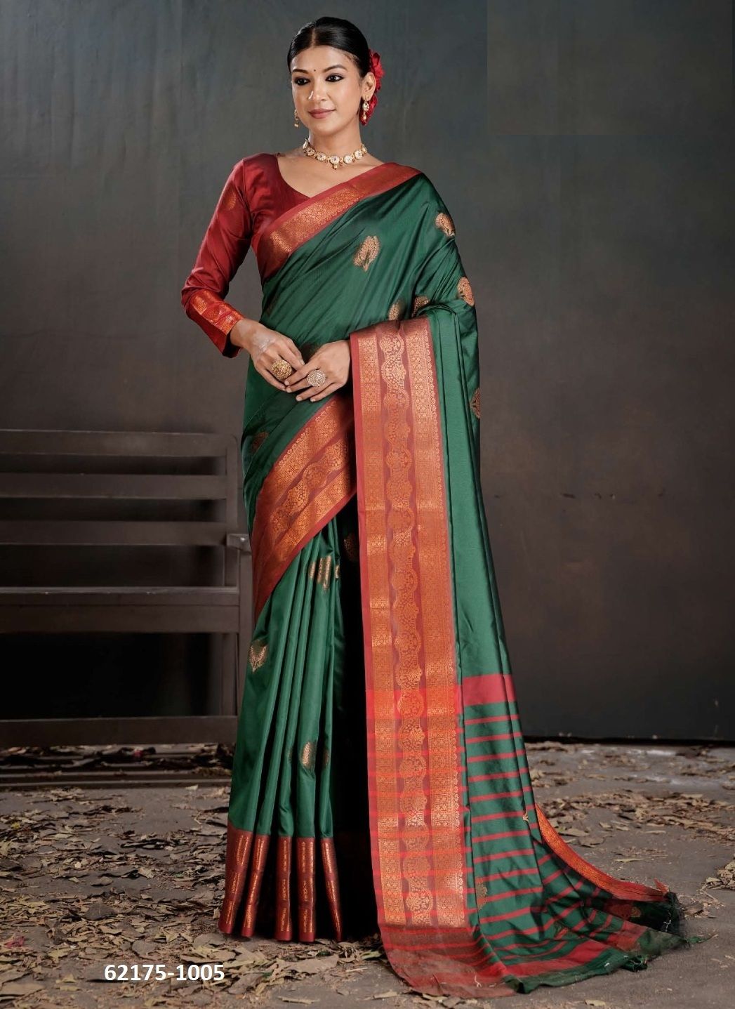 NARAYANI 1 - Catalog # 62175 (Set of 6 Sarees) by 3-Of Sarees
