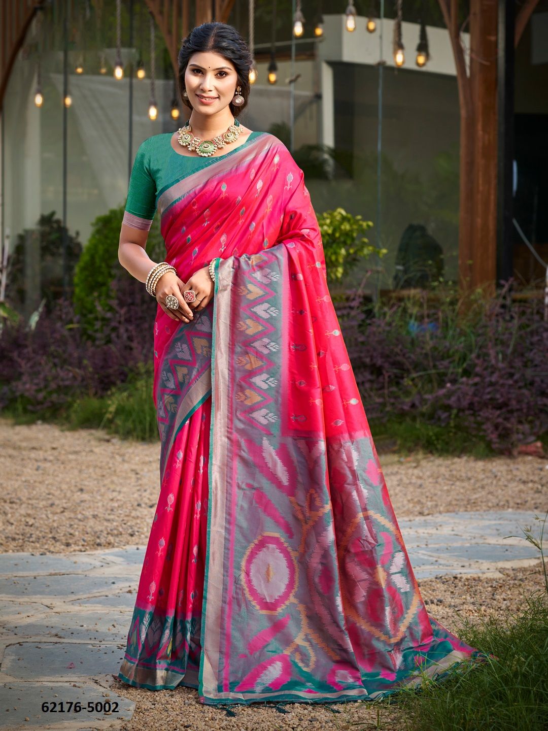 POORVIKA SILK 5 - Catalog # 62176 (Set of 8 Sarees) by Jagraasa