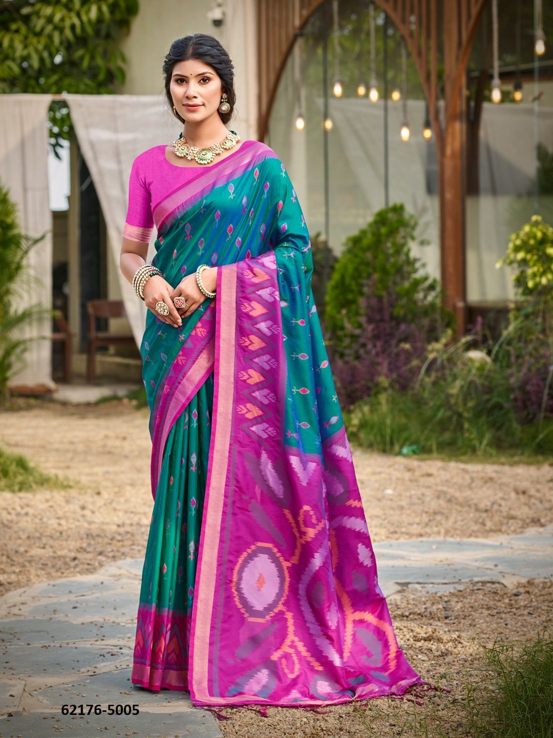 POORVIKA SILK 5 - Catalog # 62176 (Set of 8 Sarees) by Jagraasa