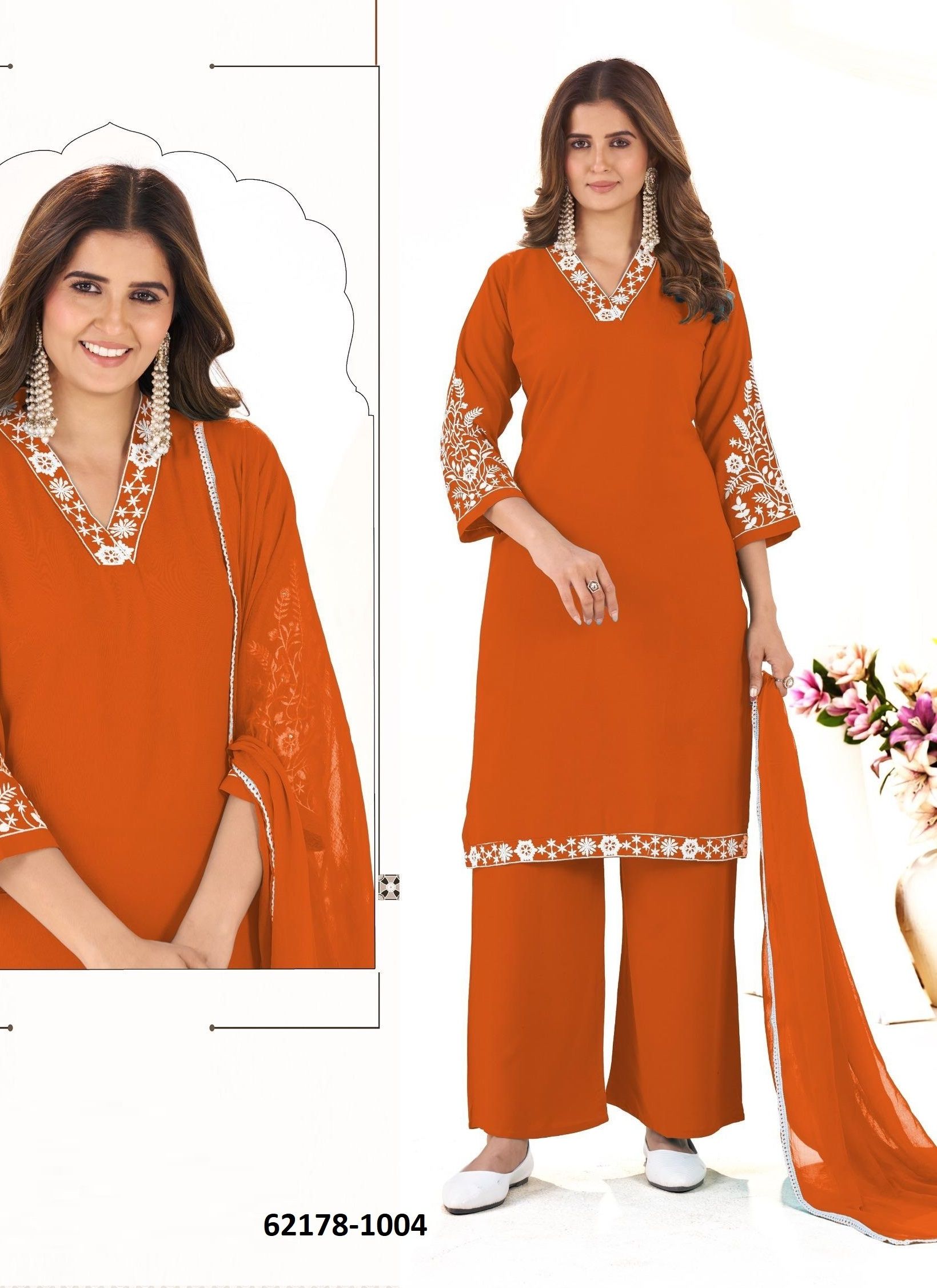 RIA - Catalog # 62178 (Set of 4 Readymade Salwar Suits) by Blue Hills