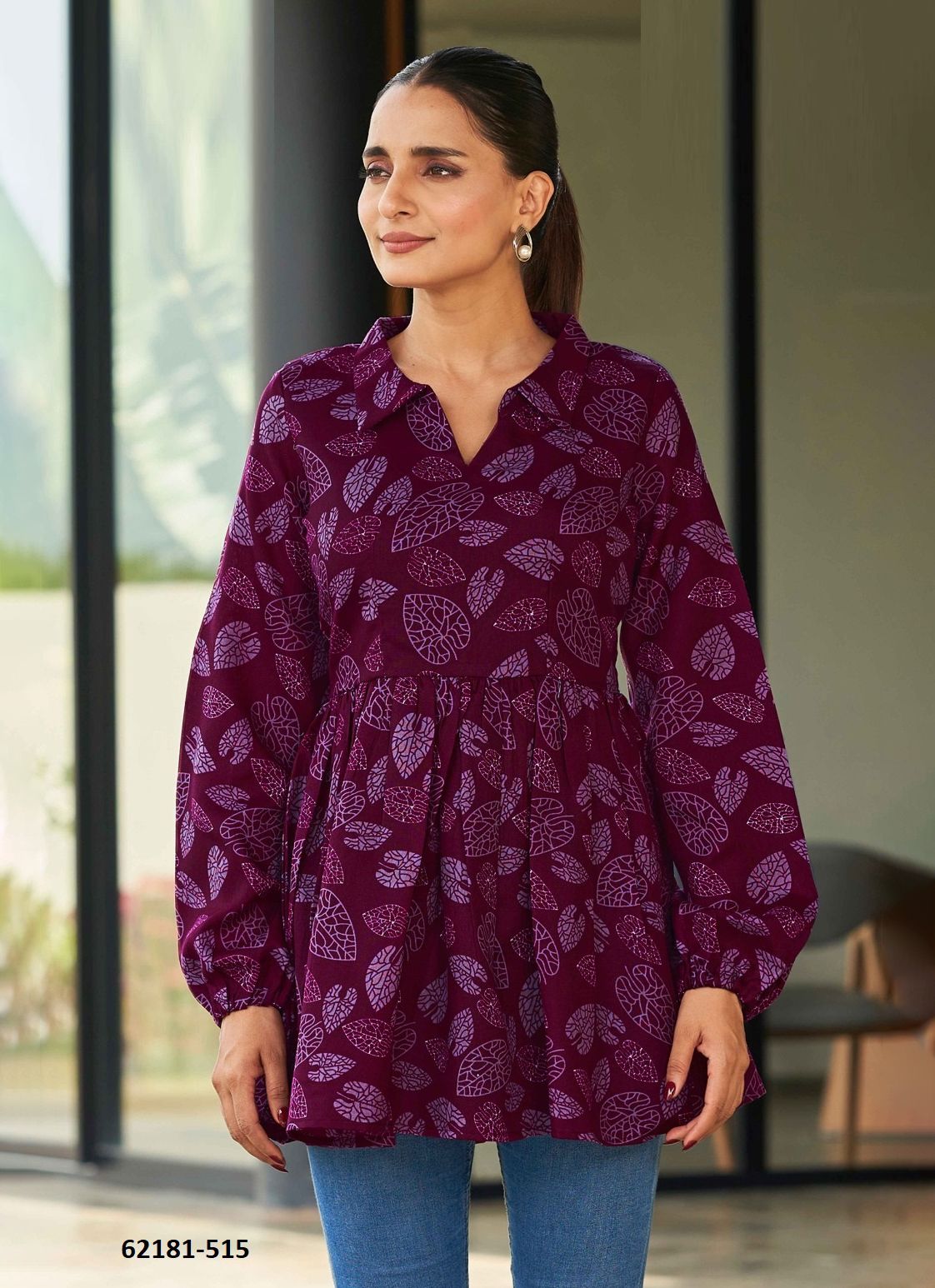 SHASVATI - Catalog # 62181 (Set of 4 Readymade Women's Kurtis / Tops) by Chansi Trendz