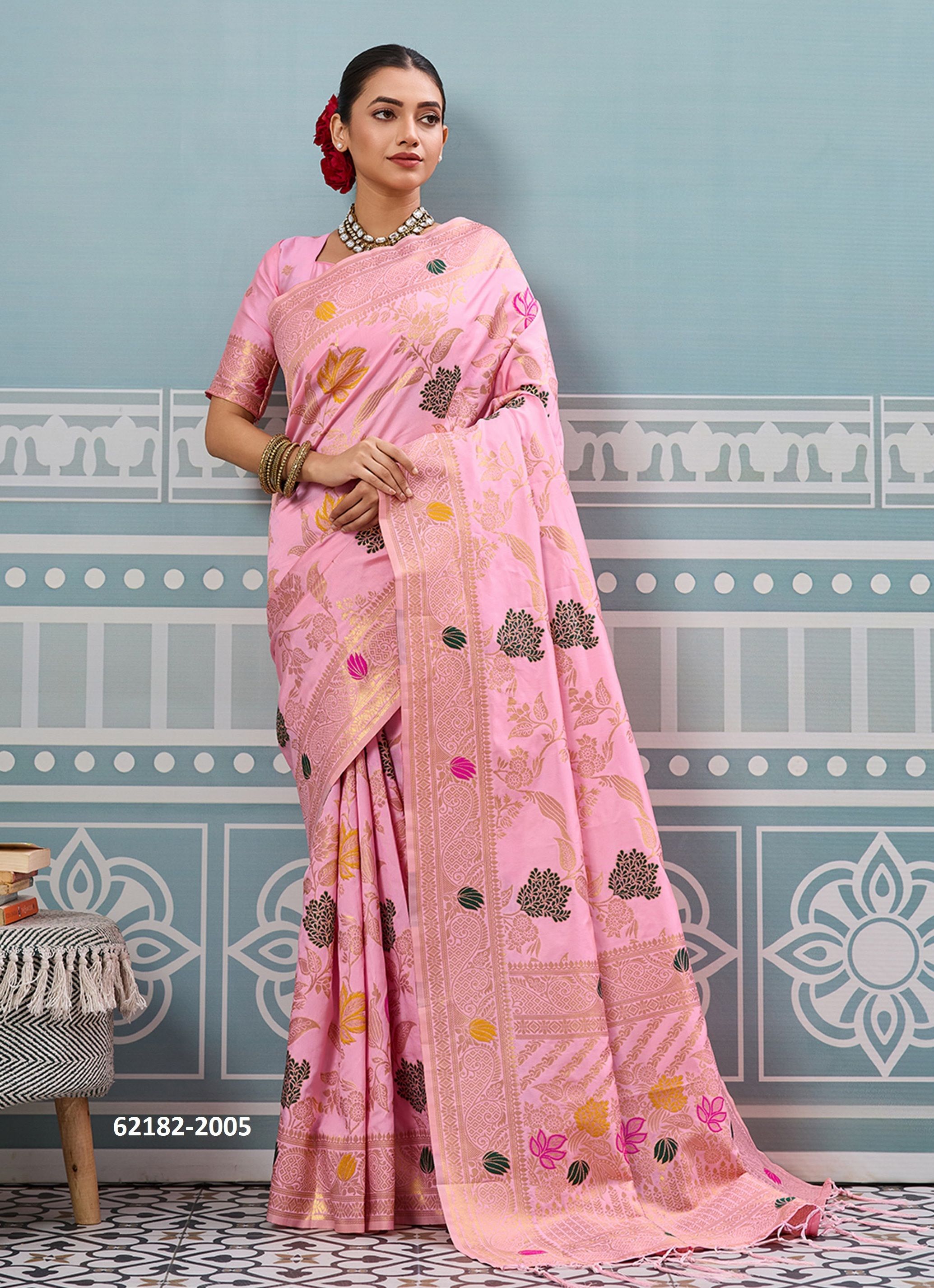 SWARNIKA 3 - Catalog # 62182 (Set of 6 Sarees) by Meheriya