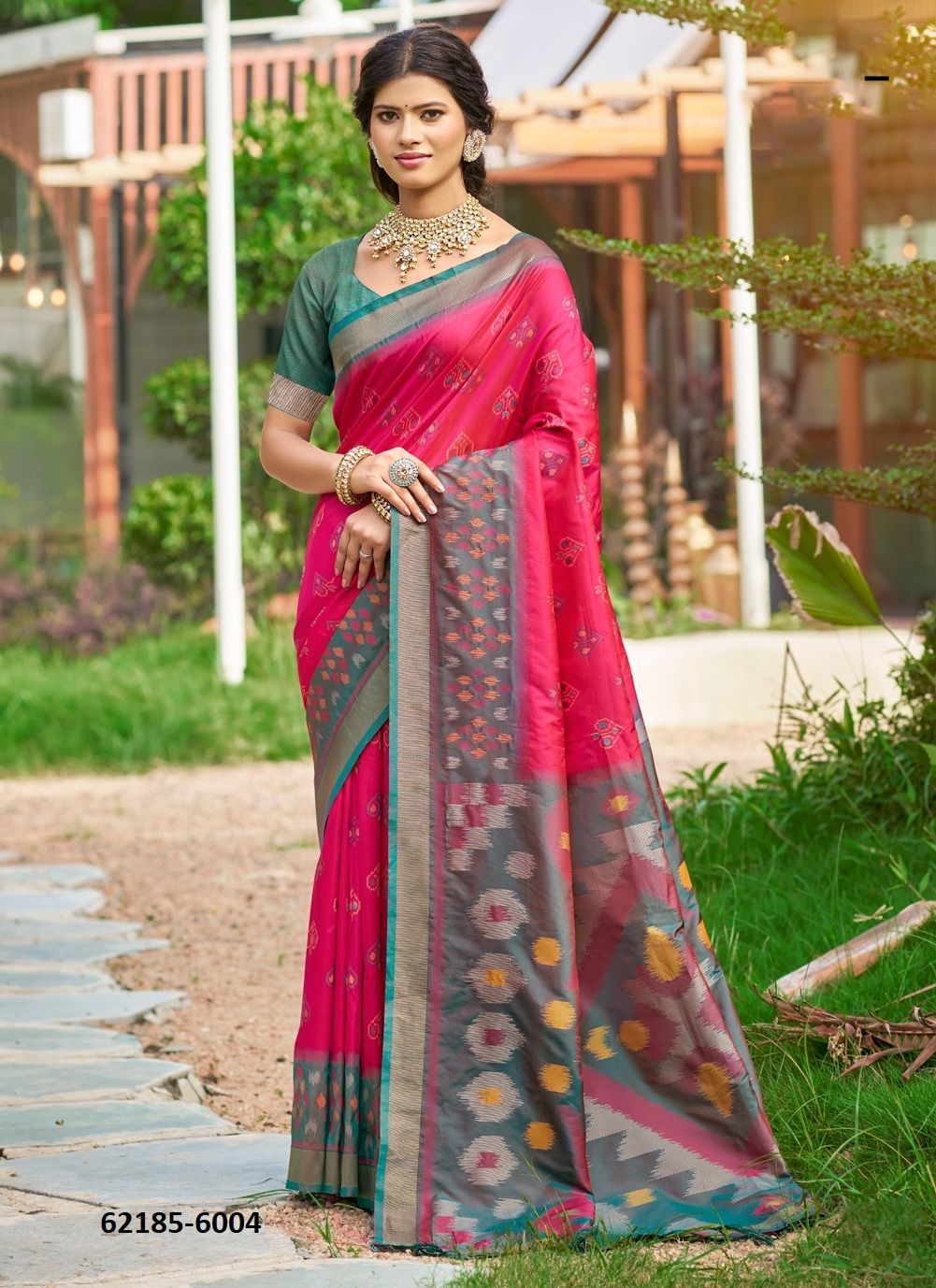 POORVIKA SILK 6 - Catalog # 62185 (Set of 8 Sarees) by Serengeti