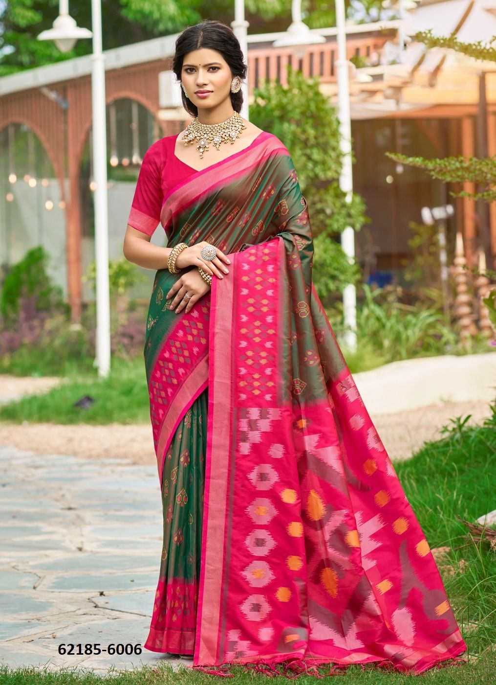 POORVIKA SILK 6 - Catalog # 62185 (Set of 8 Sarees) by Serengeti
