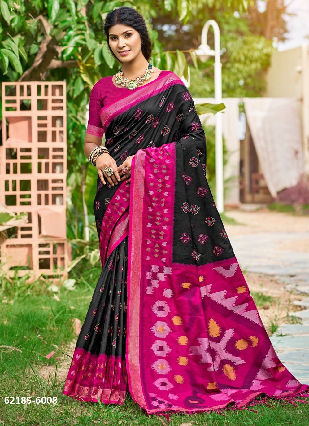 POORVIKA SILK 6 - Catalog # 62185 (Set of 8 Sarees) by Serengeti