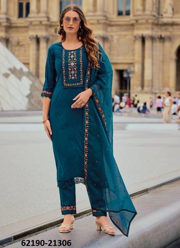 MRUNAL - Catalog # 62190 (Set of 6 Readymade Salwar Suits) by Lily & Lali