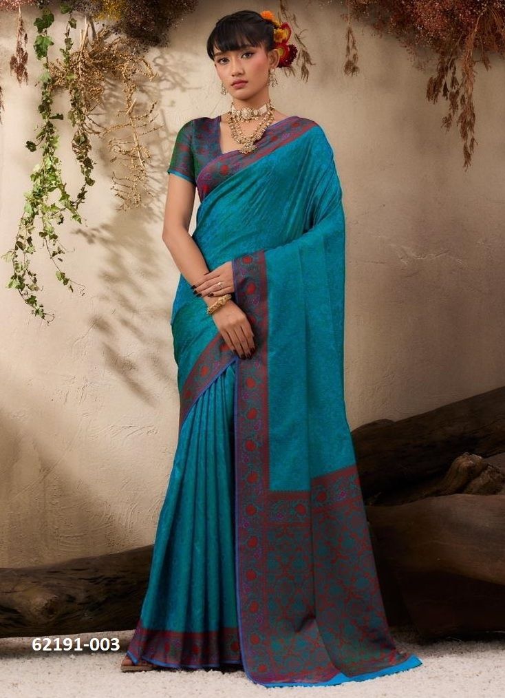 KANJIVARAM TANCHOI - Catalog # 62191 (Set of 6 Sarees) by Rajtex Fabrics