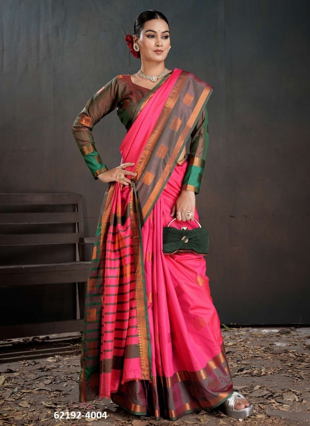 NARAYANI 4 - Catalog # 62192 (Set of 6 Sarees) by 3-Of Sarees