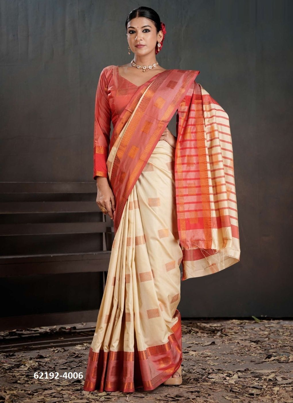 NARAYANI 4 - Catalog # 62192 (Set of 6 Sarees) by 3-Of Sarees