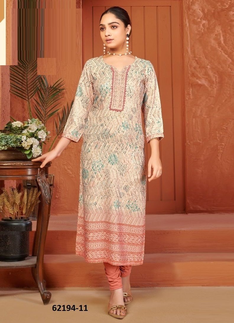 LYRA - Catalog # 62194 (Set of 4 SIZE-SETS [Readymade Women's Kurtis / Tops]) by Desi Muse