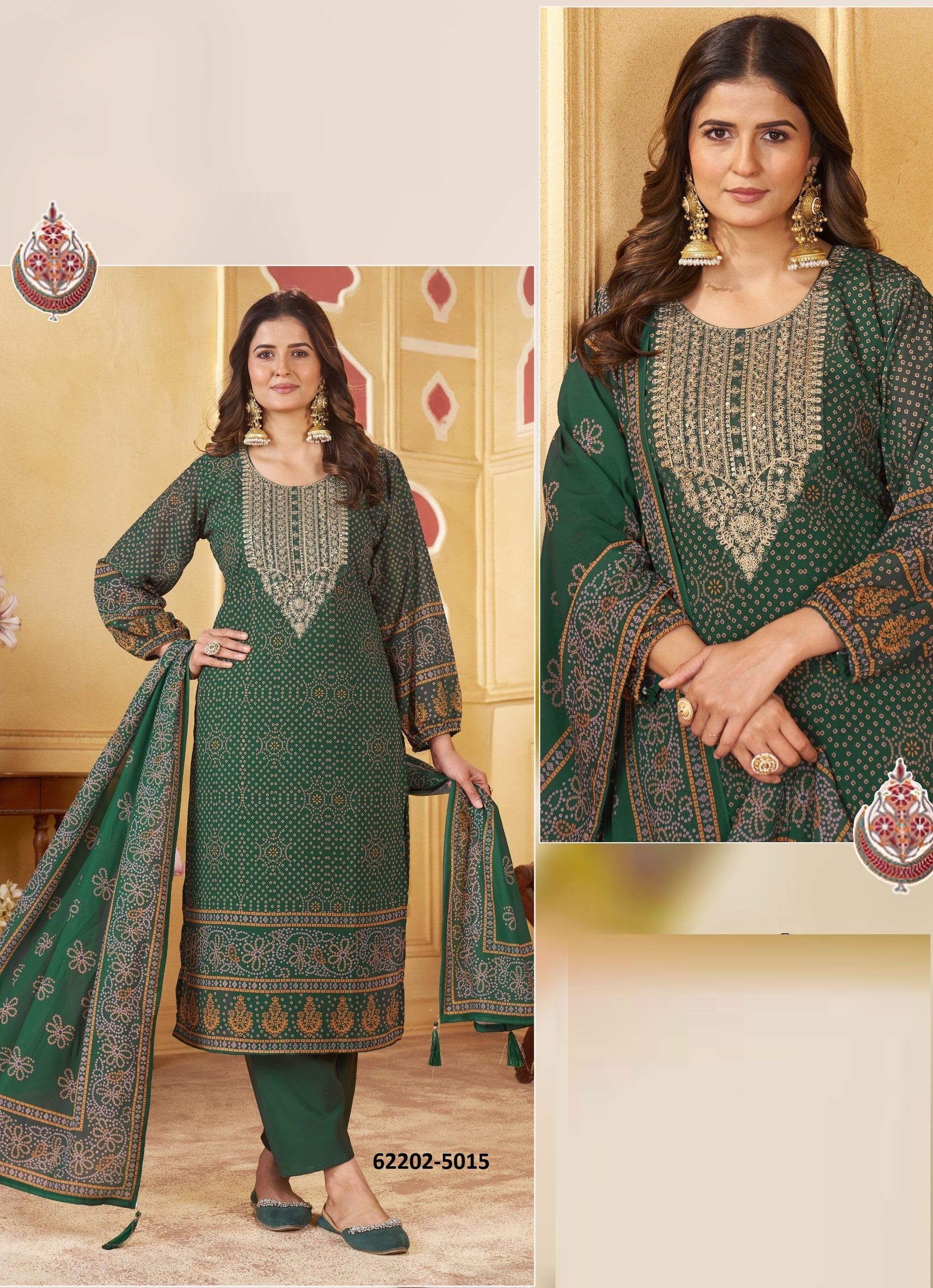 SMRITI - Catalog # 62202 (Set of 4 Readymade Salwar Suits) by Desi Muse SMRITI - Catalog # 62202 (Set of 4 Readymade Salwar Suits) by Desi Muse
