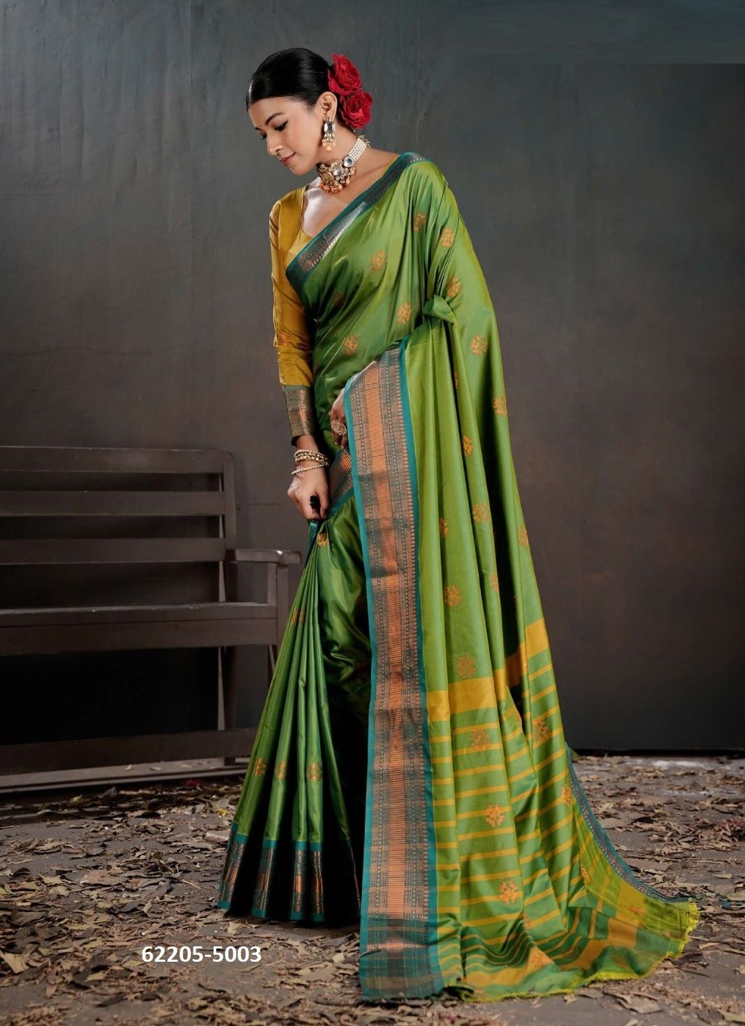 NARAYANI 5 - Catalog # 62205 (Set of 6 Sarees) by 3-Of Sarees