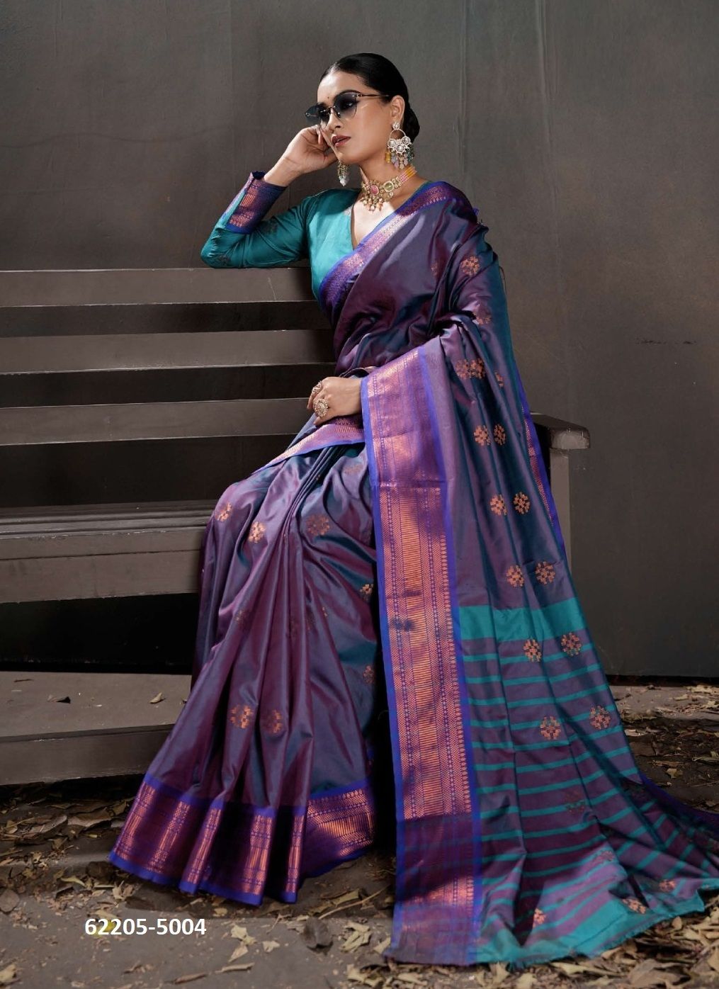 NARAYANI 5 - Catalog # 62205 (Set of 6 Sarees) by 3-Of Sarees