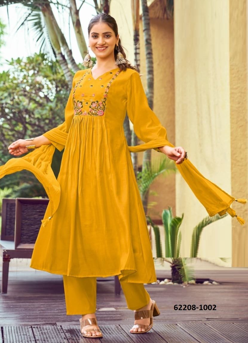 GULMOHAR - Catalog # 62208 (Set of 6 Readymade Salwar Suits) by Ossm GULMOHAR - Catalog # 62208 (Set of 6 Readymade Salwar Suits) by Ossm
