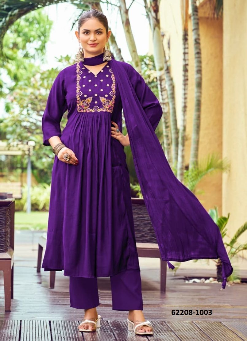 GULMOHAR - Catalog # 62208 (Set of 6 Readymade Salwar Suits) by Ossm GULMOHAR - Catalog # 62208 (Set of 6 Readymade Salwar Suits) by Ossm