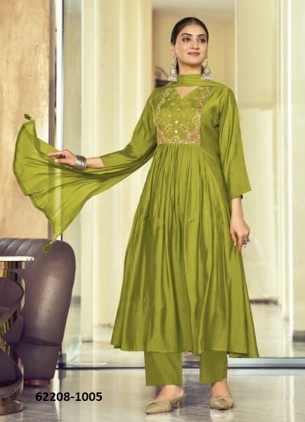 GULMOHAR - Catalog # 62208 (Set of 6 Readymade Salwar Suits) by Ossm GULMOHAR - Catalog # 62208 (Set of 6 Readymade Salwar Suits) by Ossm
