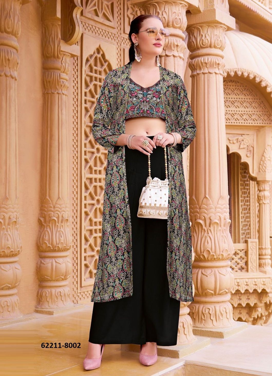 ZUBEDA - Catalog # 62211 (Set of 4 Indo-Western Outfits) by Mittoo ZUBEDA - Catalog # 62211 (Set of 4 Indo-Western Outfits) by Mittoo