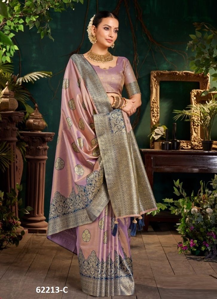 DEVANSHI - Catalog # 62213 (Set of 6 Sarees) by Sumitra Sarees