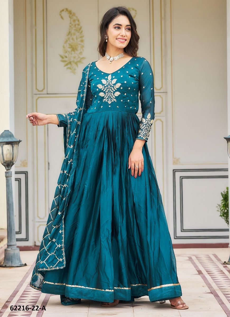 SERIES 22 - Catalog # 62216 (Set of 2 Readymade Gowns) by Meheriya SERIES 22 - Catalog # 62216 (Set of 2 Readymade Gowns) by Meheriya