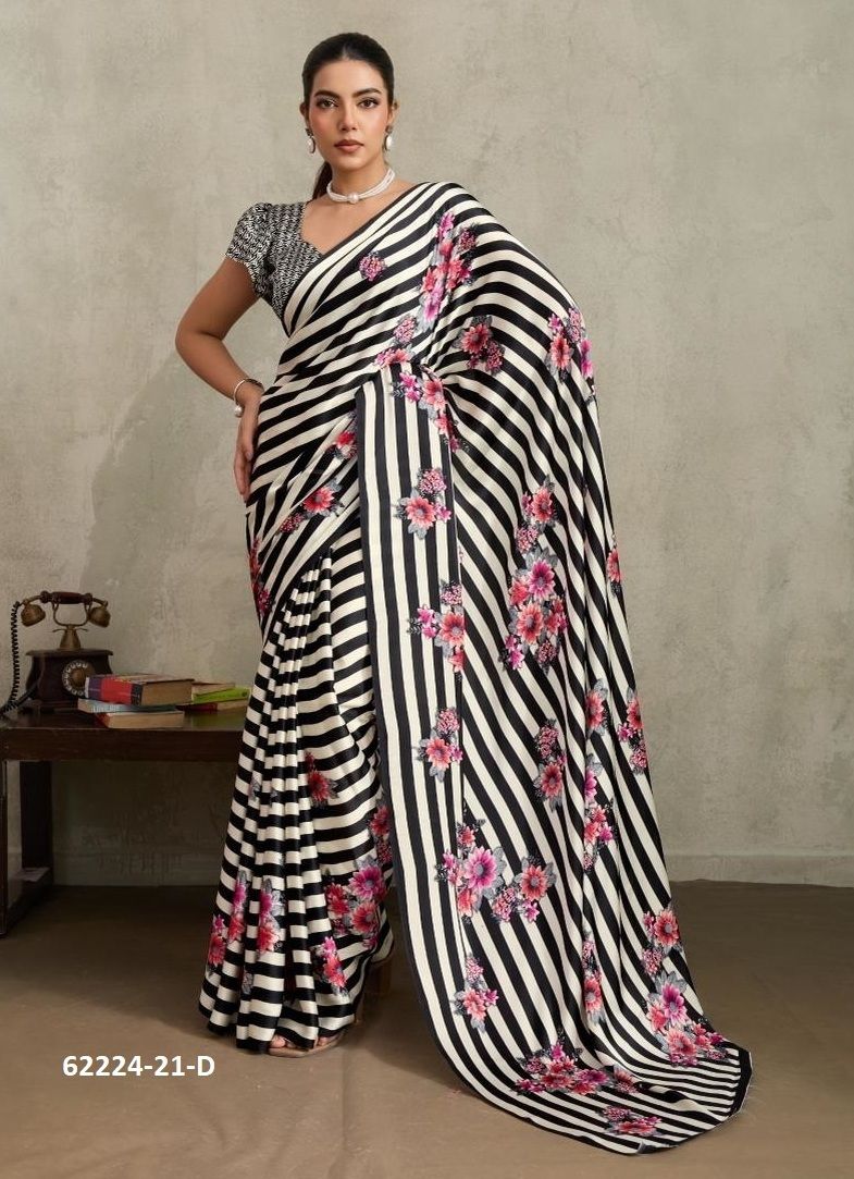 PURE AJRAKH PRINT 21 - Catalog # 62224 (Set of 6 Sarees) by Rajtex Fabrics