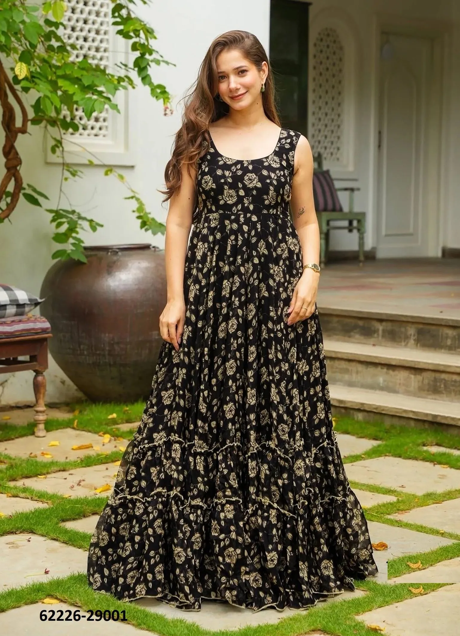 LUCAYA 29 - Catalog # 62226 Set of 5 Readymade Gowns by Desi Muse