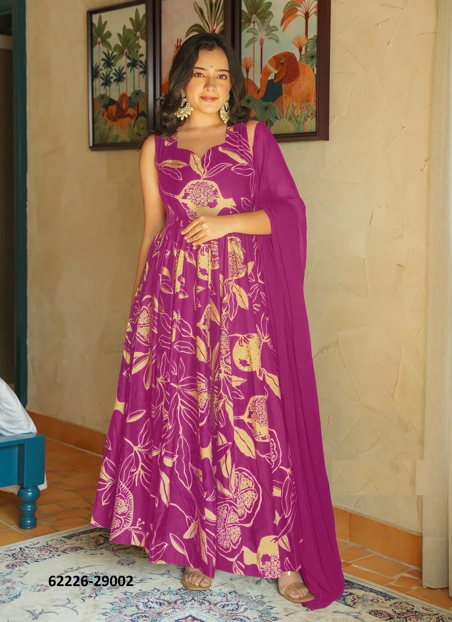 LUCAYA 29 - Catalog # 62226 (Set of 5 Readymade Gowns) by Desi Muse LUCAYA 29 - Catalog # 62226 (Set of 5 Readymade Gowns) by Desi Muse