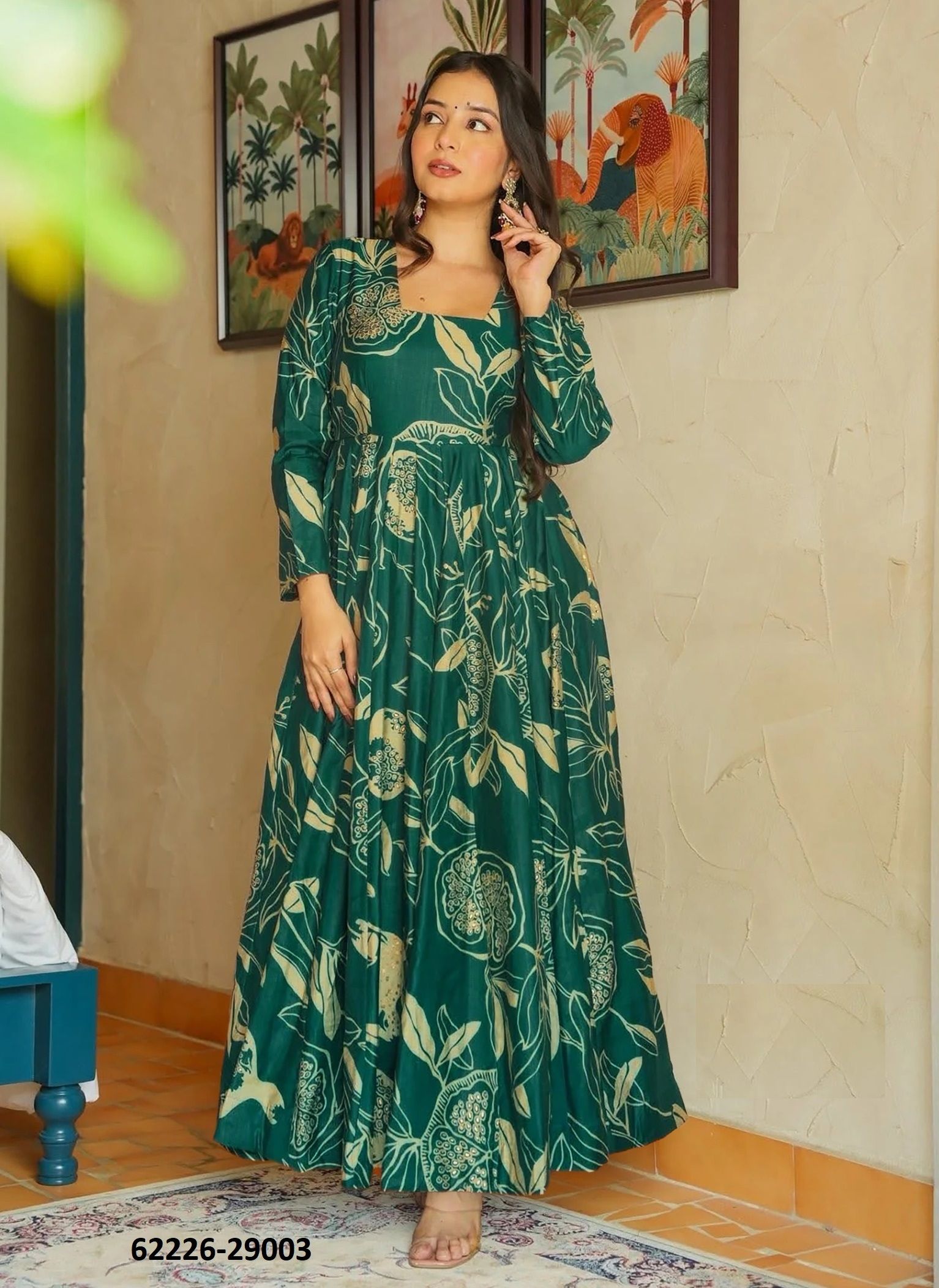 LUCAYA 29 - Catalog # 62226 (Set of 5 Readymade Gowns) by Desi Muse LUCAYA 29 - Catalog # 62226 (Set of 5 Readymade Gowns) by Desi Muse