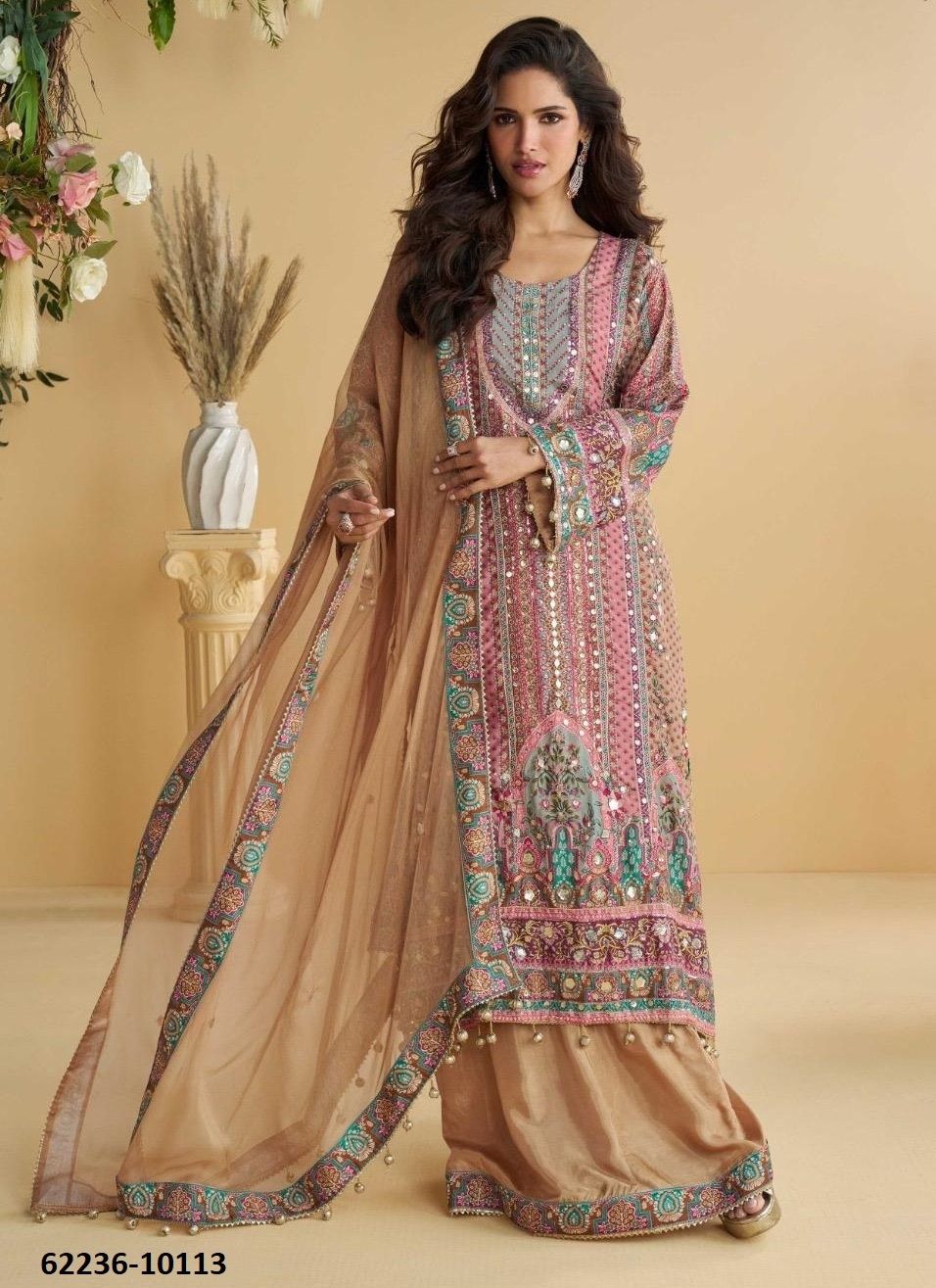 ANIKA - Catalog # 62236 (Set of 4 Readymade Salwar Suits) by Sayuri Designer