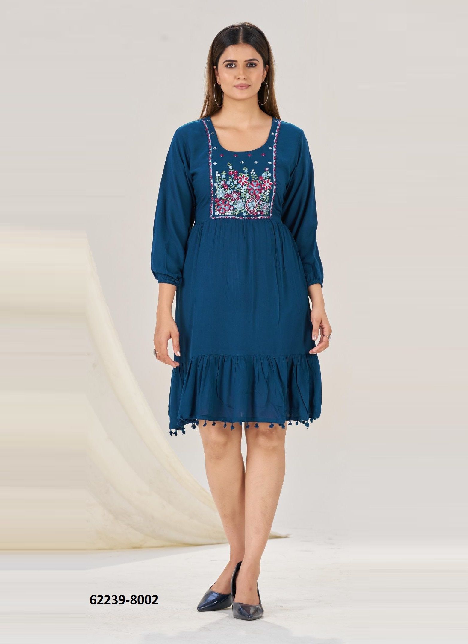 KIARA 18 - Catalog # 62239 (Set of 6 Readymade Women's Kurtis / Tops) by Desi Muse