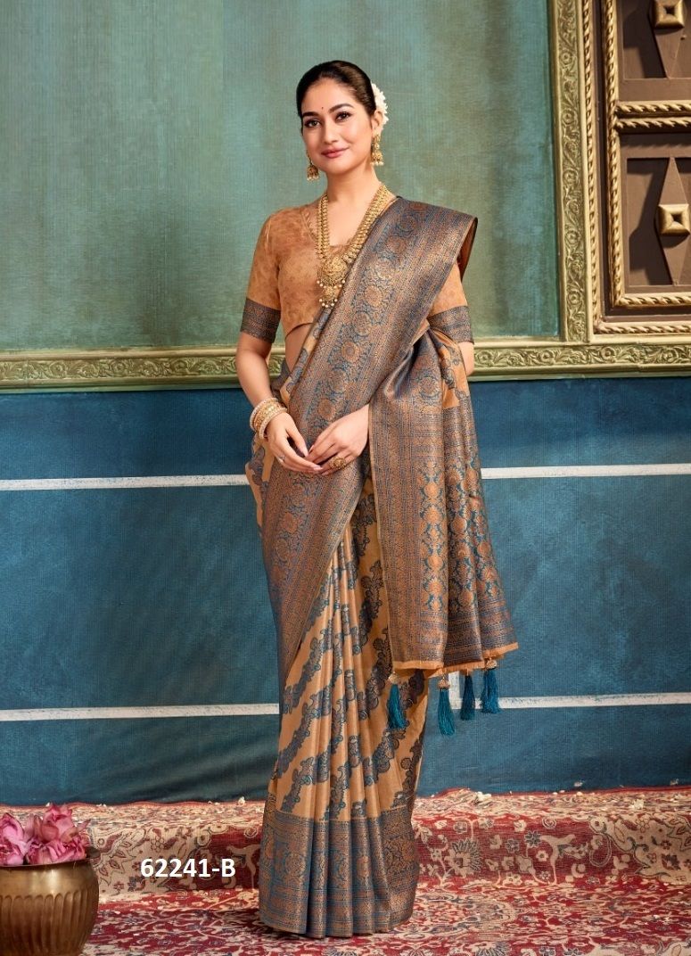 TANISHA - Catalog # 62241 (Set of 6 Sarees) by Sumitra Sarees