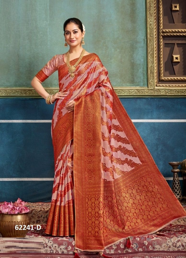 TANISHA - Catalog # 62241 (Set of 6 Sarees) by Sumitra Sarees