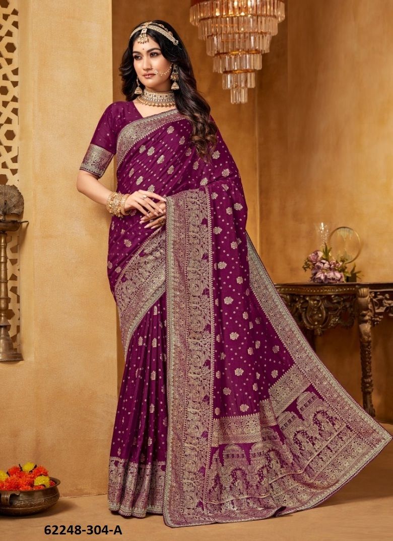 SAANJH - Catalog # 62248 (Set of 5 Sarees) by Sumitra Sarees SAANJH - Catalog # 62248 (Set of 5 Sarees) by Sumitra Sarees