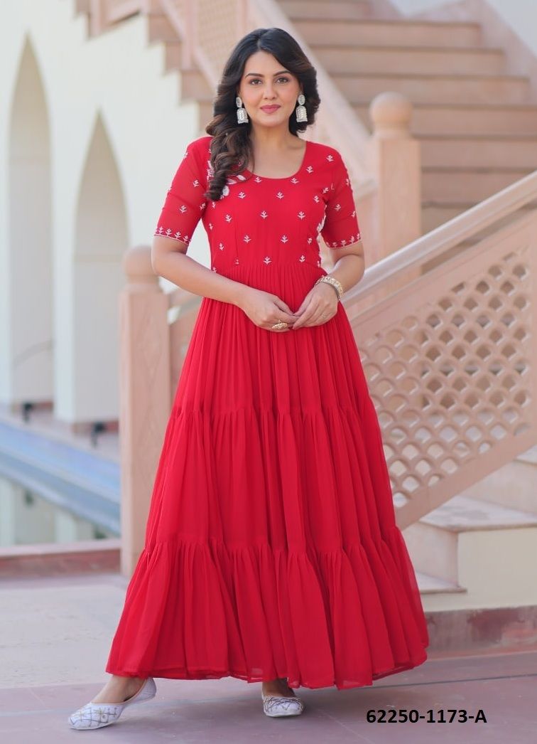 SERIES 1173 - Catalog # 62250 (Set of 2 Readymade Gowns) by Desi Muse SERIES 1173 - Catalog # 62250 (Set of 2 Readymade Gowns) by Desi Muse
