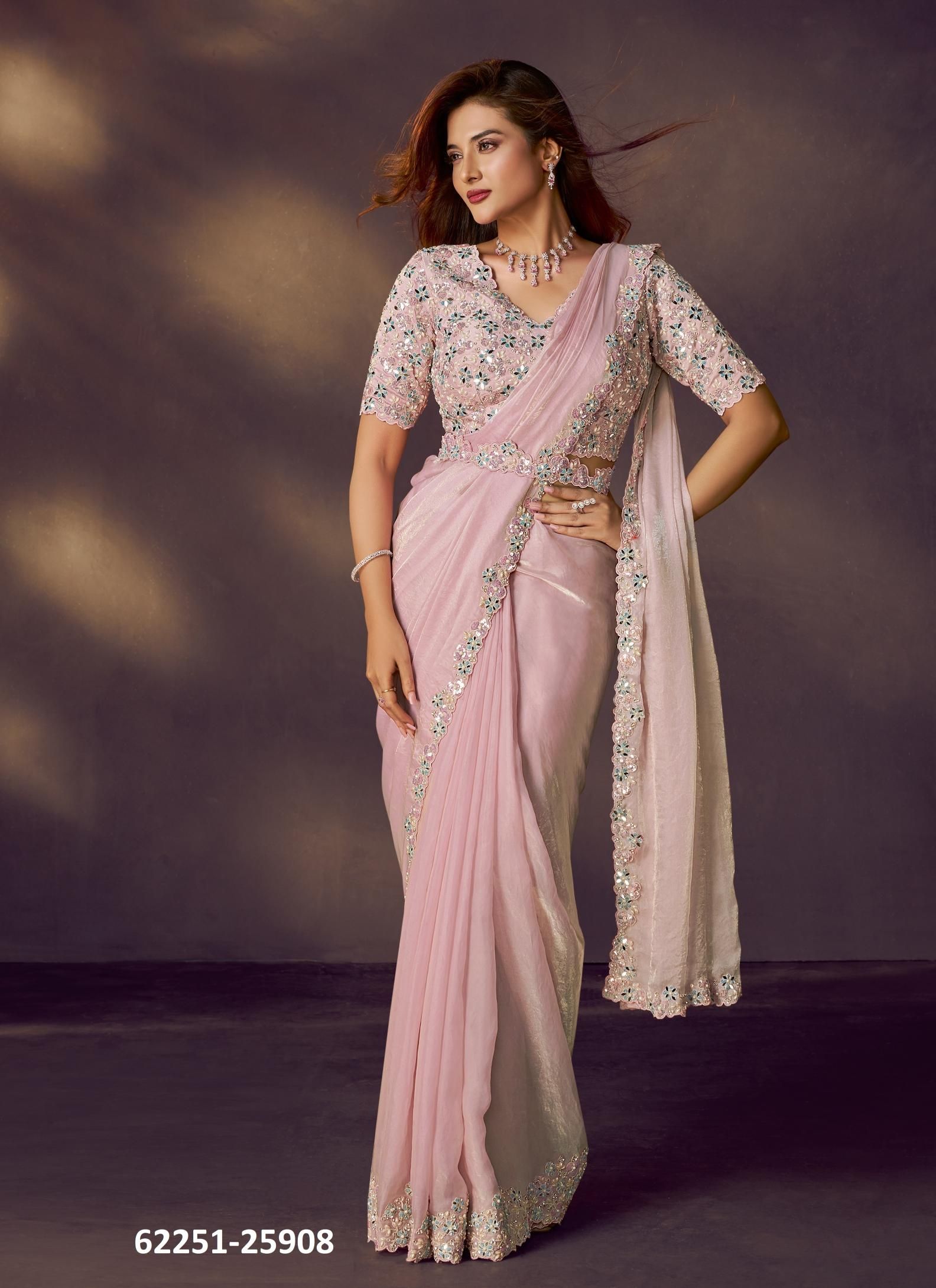 CELESTE - Catalog # 62251 (Set of 16 Sarees) by Mahotsav CELESTE - Catalog # 62251 (Set of 16 Sarees) by Mahotsav
