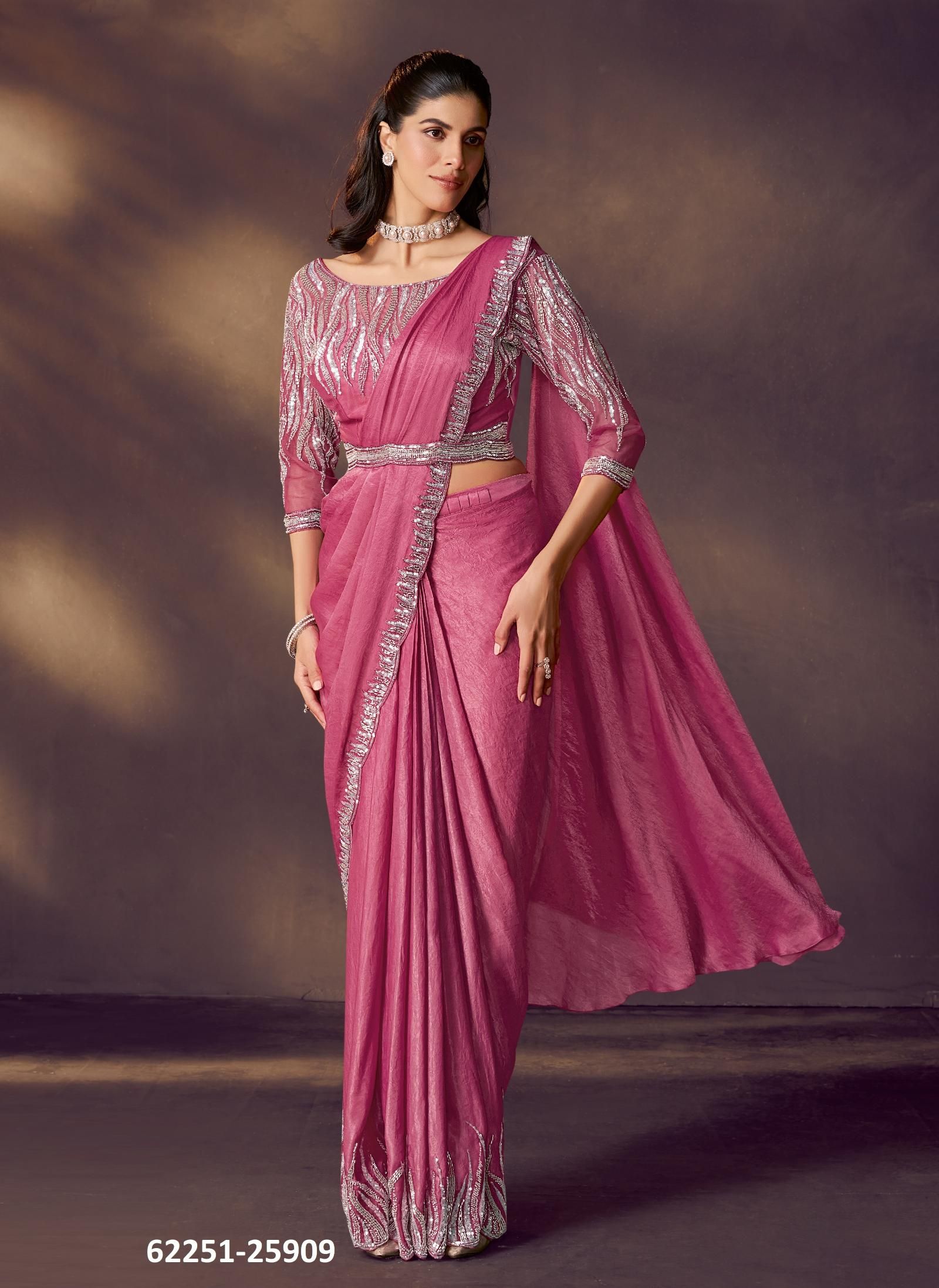 CELESTE - Catalog # 62251 (Set of 16 Sarees) by Mahotsav CELESTE - Catalog # 62251 (Set of 16 Sarees) by Mahotsav